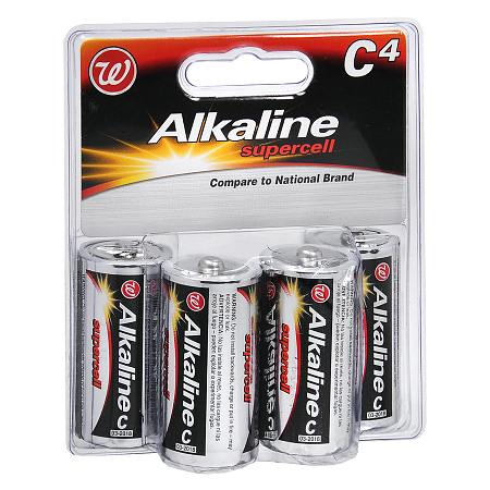 Walgreens Alkaline Supercell Batteries C