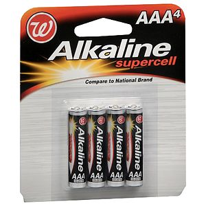 Walgreens Alkaline Supercell Batteries AAA