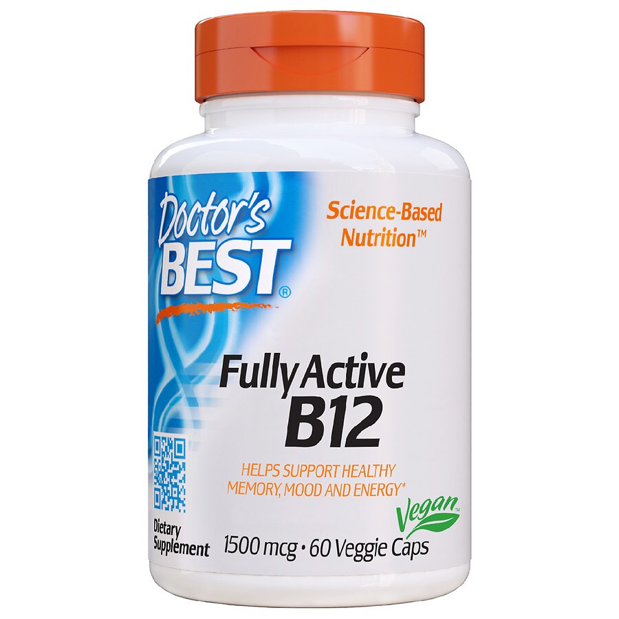  Doctor's Best Fully Active B12 1500mcg per Serving 