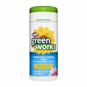Clorox Green Works Compostable Cleaning Wipes Water Lily