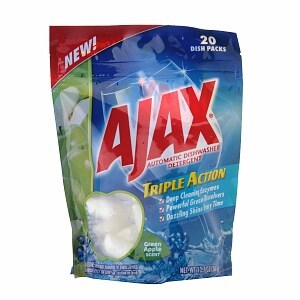 Ajax Triple Action Automatic Dishwasher Detergent Green Apple