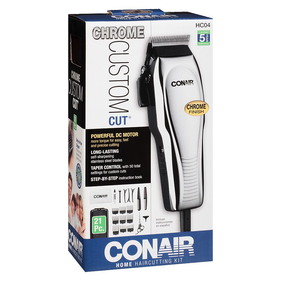 cutting hair with conair clippers