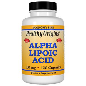 Healthy Origins Alpha Lipoic Acid 100 mg, Capsules