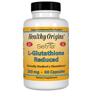 Healthy Origins L-Glutathione Reduced 250 mg, Capsules