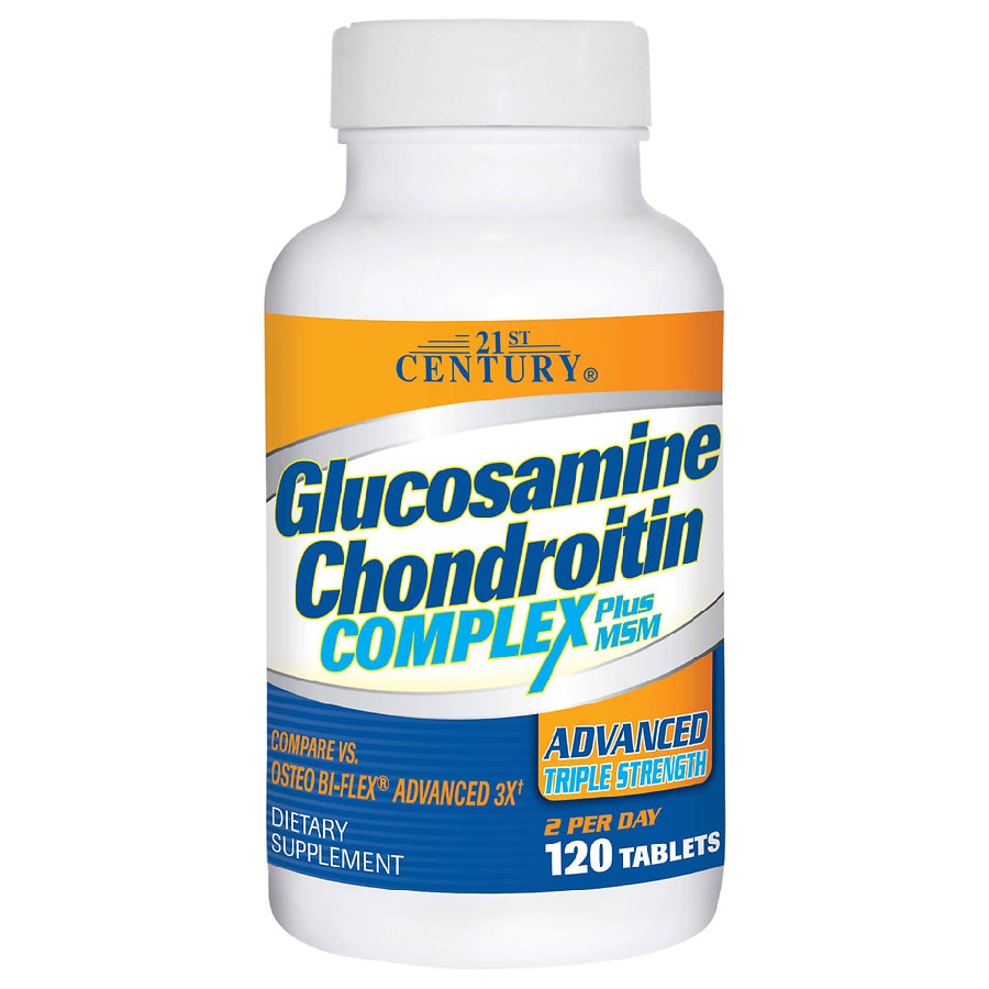 21st Century Glucosamine Chondroitin Complex Plus MSM Triple Strength Tablets