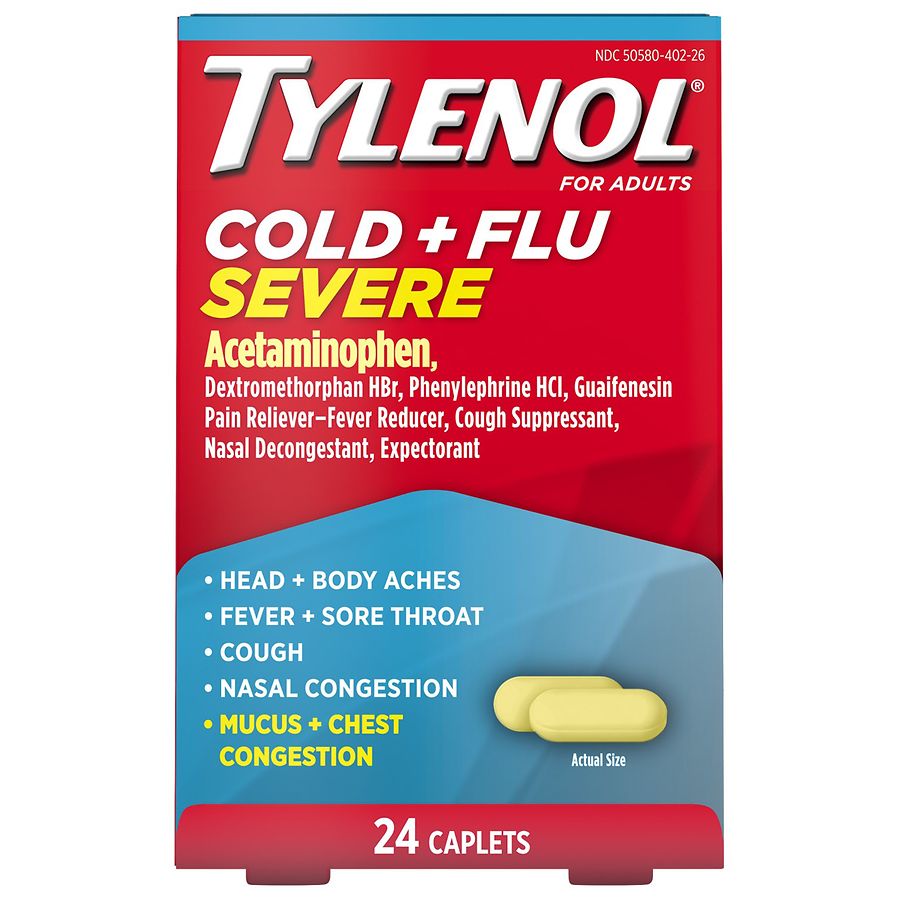 TYLENOL Cold & Flu Severe Caplets Walgreens