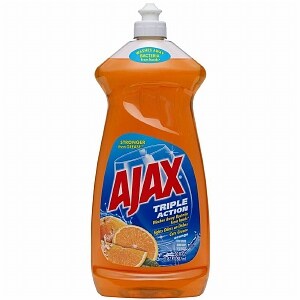Ajax Triple Action Dish Liquid Soap Orange