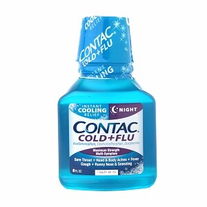 Contac Cold + Flu Maximum Strength Multi-Symptom Instant Cooling Relief, Night