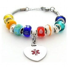 Medical Bracelets Walgreens Hope Paige Pandora Style Bracelet Adjule