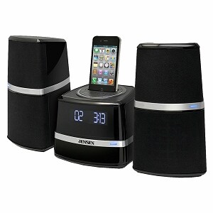 Jensen Docking Station with Speakers for iPod & iPhone JIMS-252I Black