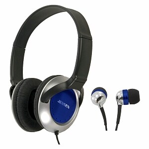 Jensen Stereo Headphone and Earbuds Combo JHP-100