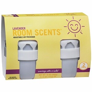 Sunny Smile Room Scents Adjustable Air Fresheners Lavender White