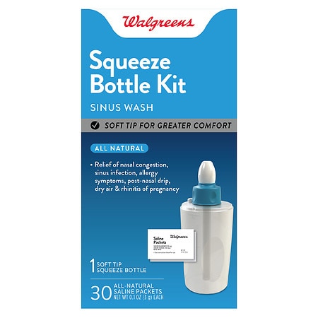 Walgreens Squeeze Sinus Nasal Wash Kit with 30 Refill Packets | Walgreens