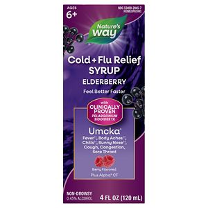 Nature's Way Umcka Soothing Syrup, Intensive Cold + Flu Berry