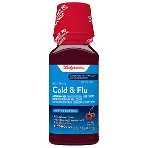 Walgreens Cold and Flu Relief Nighttime Cherry