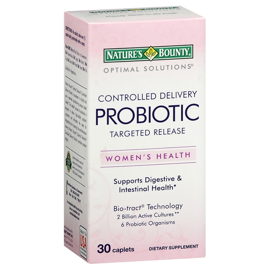 Natures Bounty Optimal Solutions Probiotics Targeted Release Caplets Walgreens 1904