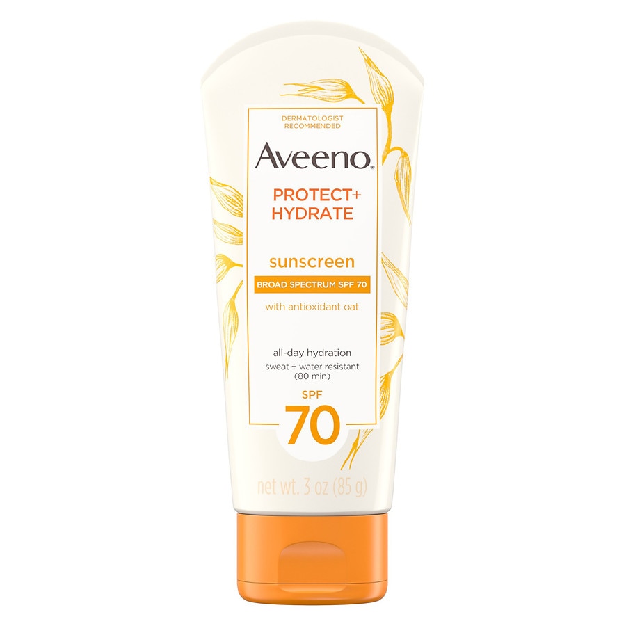  Aveeno Protect + Hydrate Face Sunscreen Lotion With SPF 70 