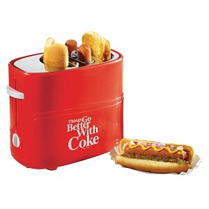Nostalgia Electrics HDT600COKE Coca-Cola Series Pop-Up Hot Dog Toaster