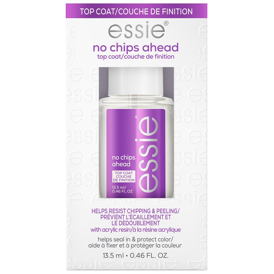 essie No Chips Ahead Top Coat, Anti-Chip + Shine