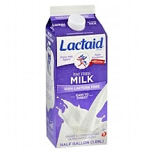 Lactaid Fat Free Milk 1/2 Gallon Carton | Walgreens