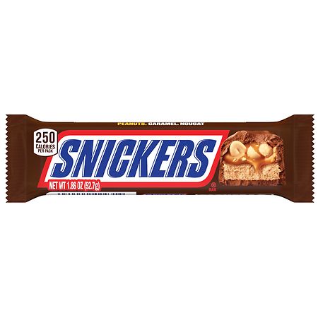 Snickers Singles Size Chocolate Candy Bars - 1.86 oz