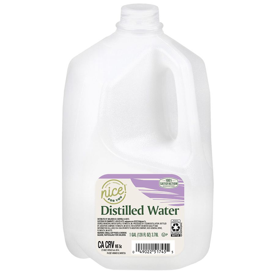 Nice Distilled Water 1 Gallon Bottle Walgreens