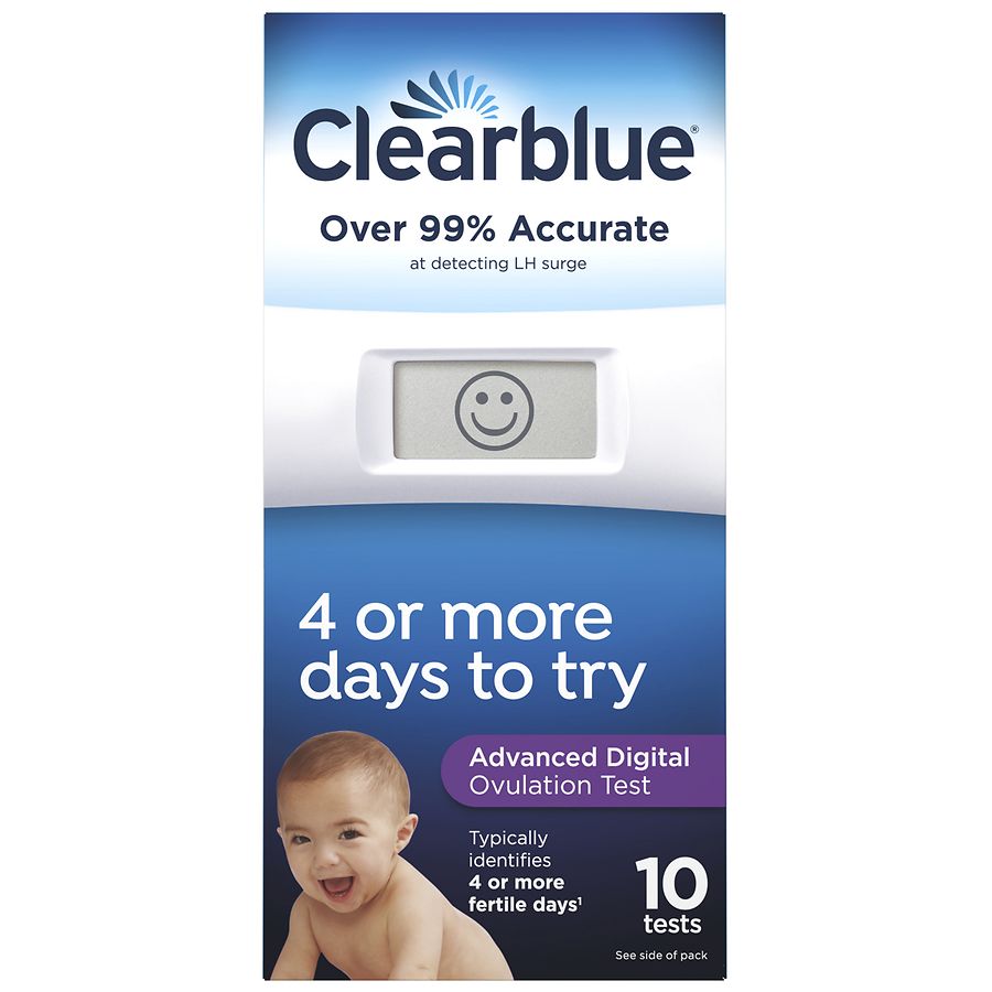 Clearblue Advanced Digital Ovulation Test Predictor Kit Walgreens