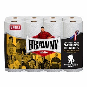 Brawny Paper Towels, Regular Rolls White