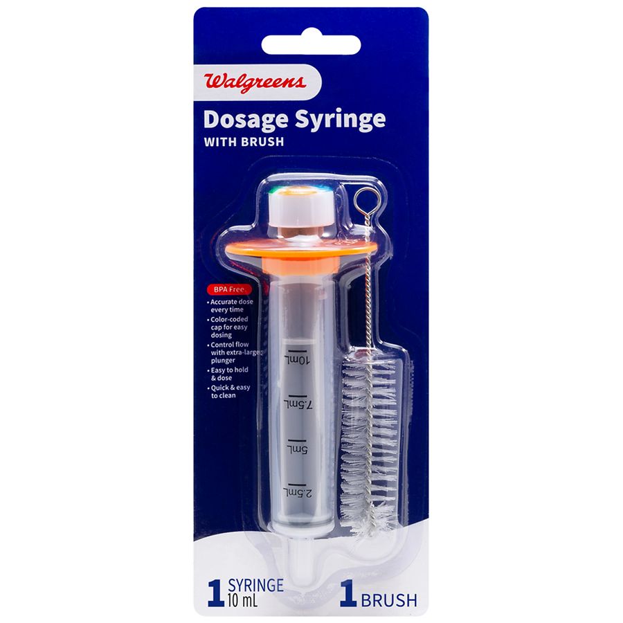 Walgreens Dosage Syringe With Brush Walgreens