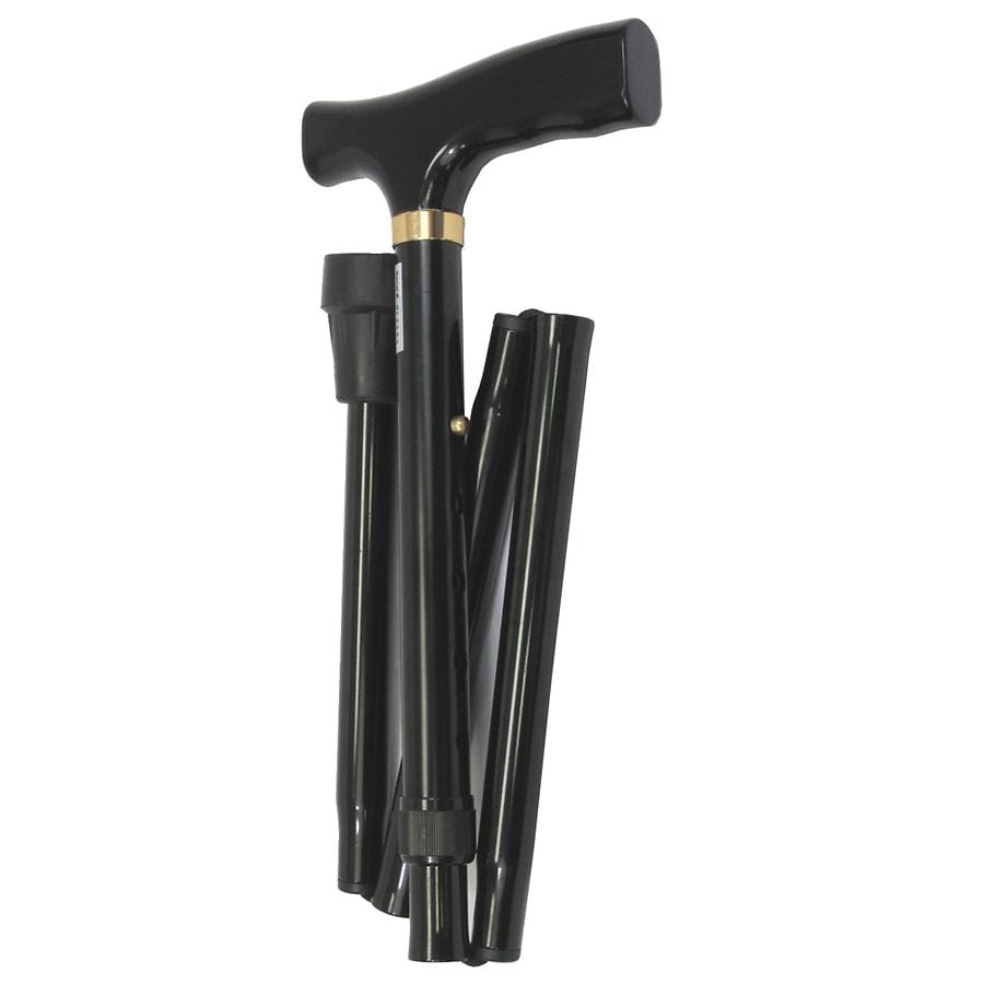 Karman Folding Cane with Luxury Handle Black | Walgreens