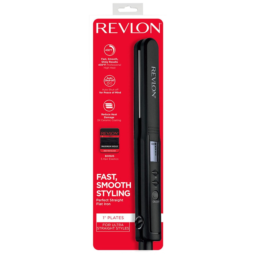 Revlon Perfect Heat 1" Ceramic Digital Flat Iron 1 in