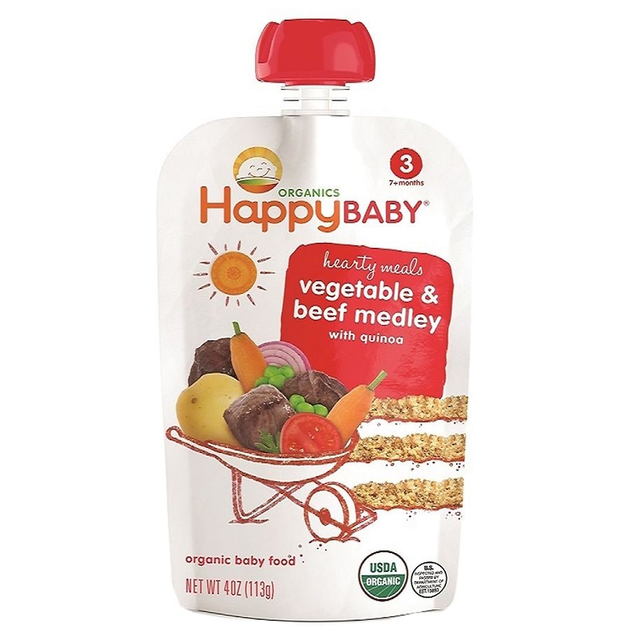 Happy Baby Organic Baby Food: Stage 3 / Meals, 7+ Months Beef Stew ...