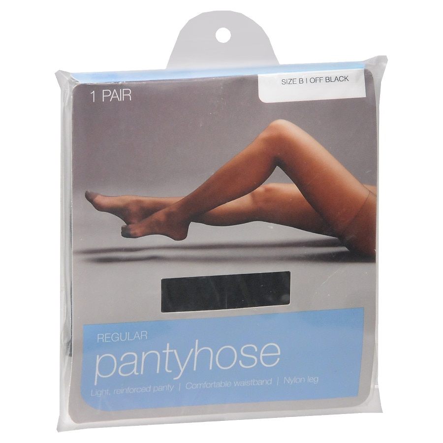  West Loop Reinforced Panty Reinforced Toe Regular Pantyhose B Off Black 