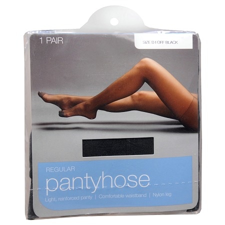  West Loop Reinforced Panty Reinforced Toe Regular Pantyhose D Off Black 