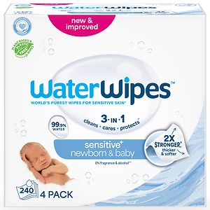 WaterWipes Baby Wipes Value Pack 4 packs of 60 Wipes