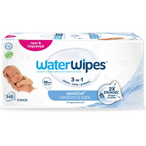 WaterWipes Baby Wipes Value Pack 9 packs of 60 Wipes