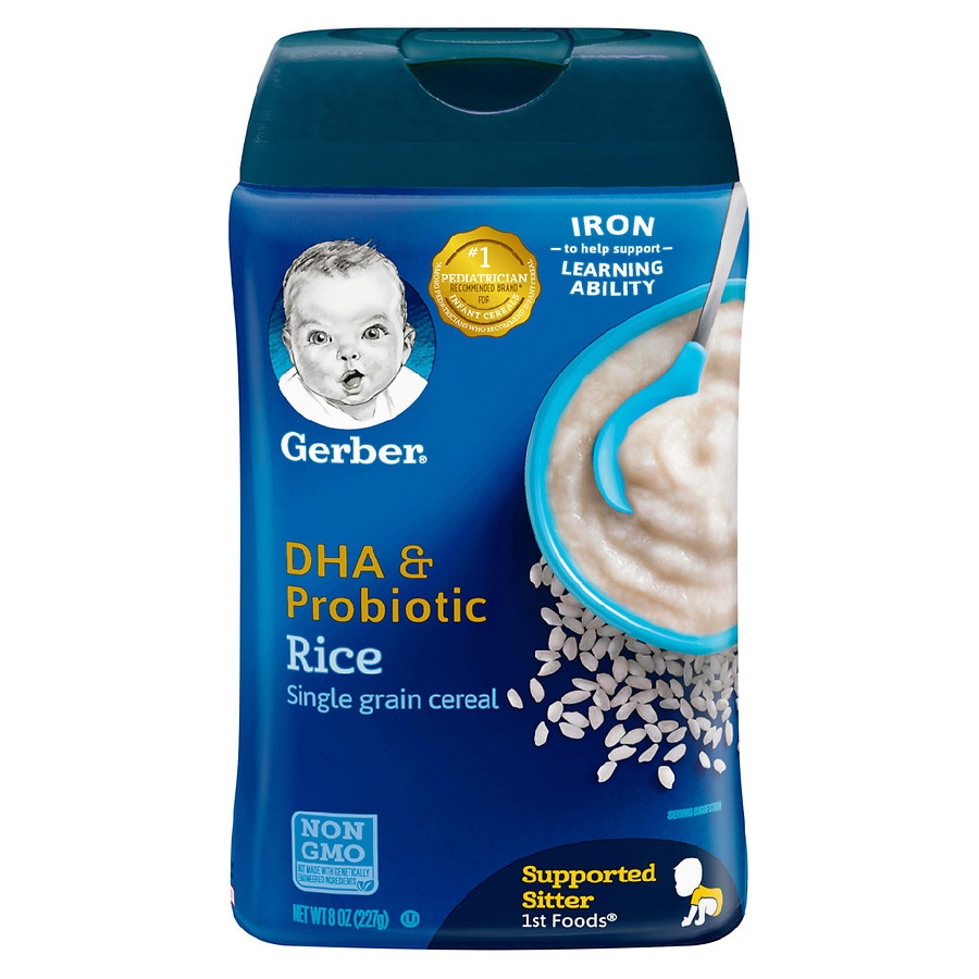 gerber rice cereal dha