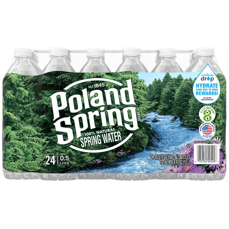 Poland Springs 100 Natural Spring Water Walgreens