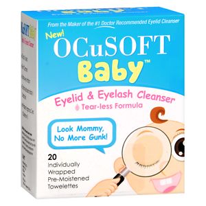 Ocusoft Baby Eyelid & Eyelash Cleanser Individually Wrapped Pre-Moistened Towelettes