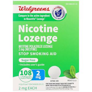 Walgreens Nicotine Lozenge, 2 mg Mint