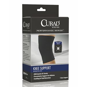 Curad Knee Support Neoprene Pull Over X-Large Black