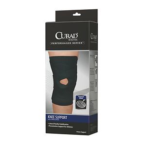 Curad Knee Support Neoprene J-Shape, Right Large Black