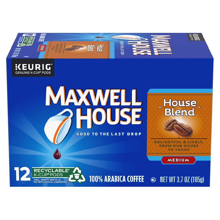  Maxwell House Medium Roast House Blend Coffee K Cups House Blend 