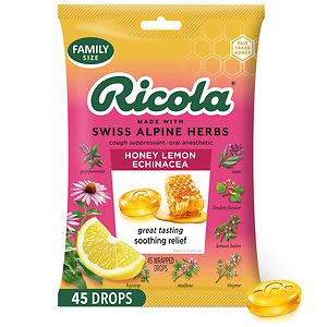 Ricola Throat Drops Honey Lemon with Echinacea