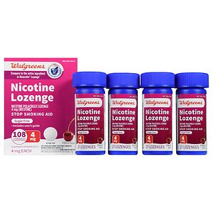 Walgreens Nicotine Lozenges 4 mg Cherry