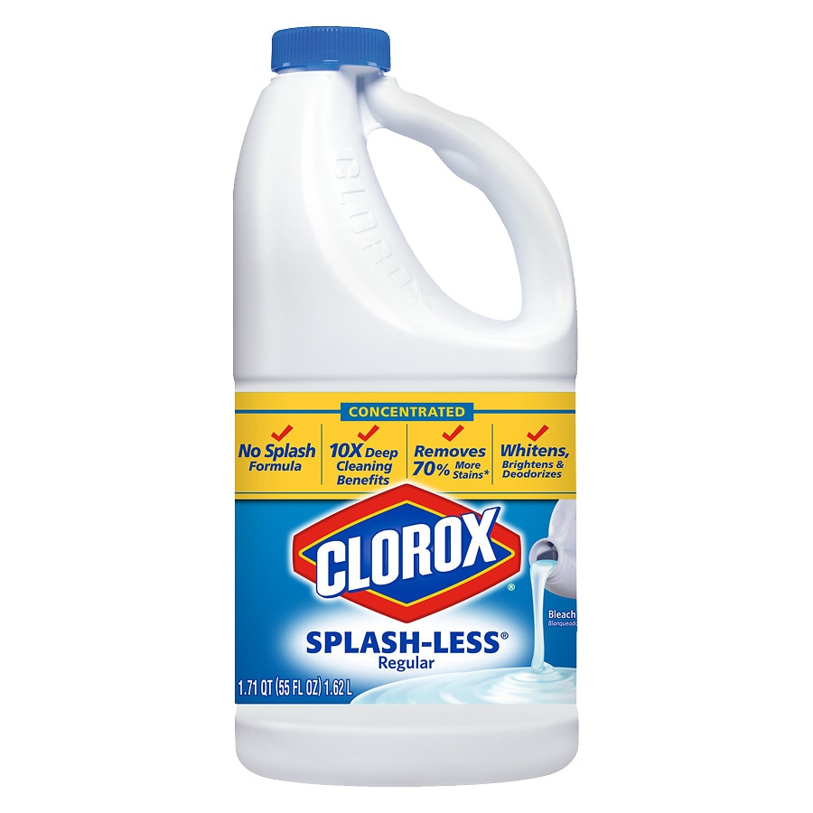 Clorox Concentrated Splash Less Regular Liquid Bleach Splashless