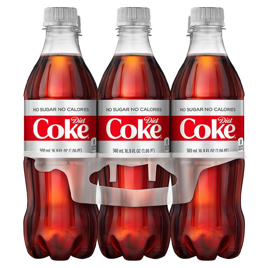 Diet Coke plastic label for soda machine 