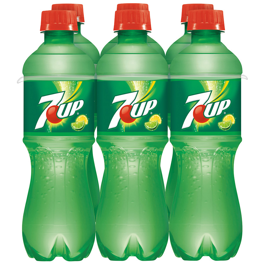  7-Up Soda 6 Pack 16.9 oz Bottles Lemon-Lime 