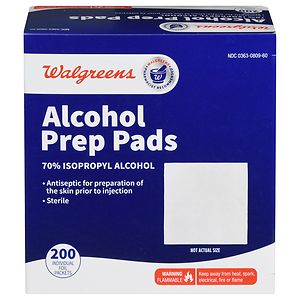 Walgreens Alcohol Prep Pads