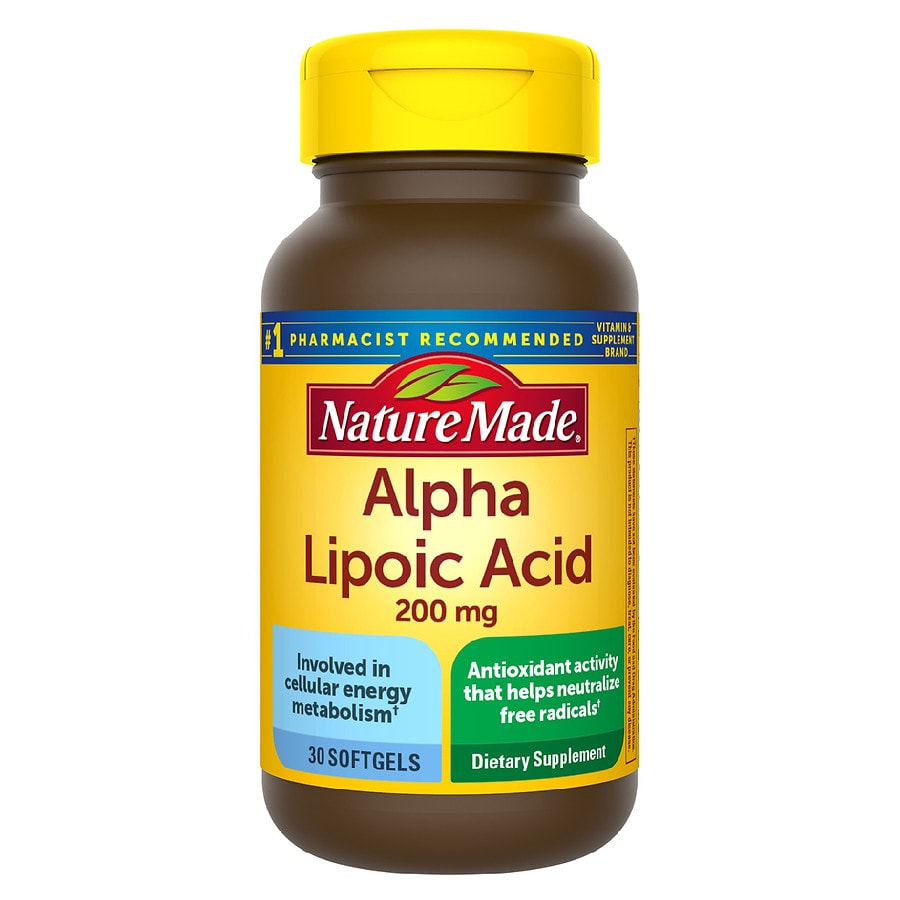 Nature Made Alpha Lipoic Acid 200mg, Softgels Walgreens